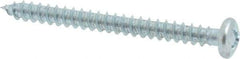 Value Collection - #6 Pan Head Phillips Sheet Metal Screw - Steel, 1-1/2" Length Under Head, Grade 2 - USA Tool & Supply