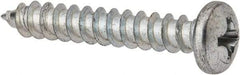 Value Collection - #7 Pan Head Phillips Sheet Metal Screw - Steel, 1" Length Under Head, Grade 2 - USA Tool & Supply