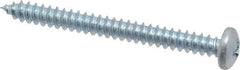 Value Collection - #8 Pan Head Phillips Sheet Metal Screw - Steel, 1-3/4" Length Under Head, Grade 2 - USA Tool & Supply