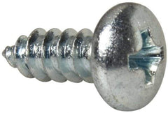 Value Collection - #10 Pan Head Phillips Sheet Metal Screw - Steel, 1/2" Length Under Head, Grade 2 - USA Tool & Supply