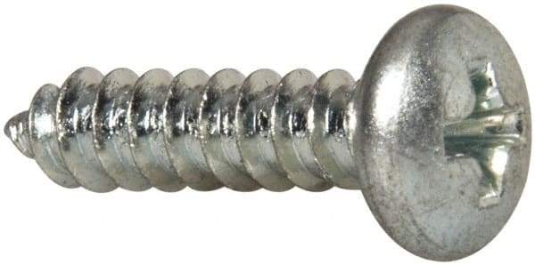 Value Collection - #10 Pan Head Phillips Sheet Metal Screw - Steel, 3/4" Length Under Head, Grade 2 - USA Tool & Supply
