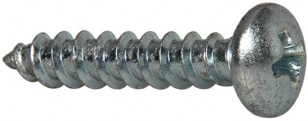 Value Collection - #10 Pan Head Phillips Sheet Metal Screw - Steel, 1" Length Under Head, Grade 2 - USA Tool & Supply
