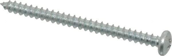 Value Collection - #10 Pan Head Phillips Sheet Metal Screw - Steel, 2-1/2" Length Under Head, Grade 2 - USA Tool & Supply