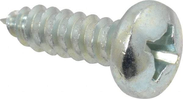 Value Collection - #12 Pan Head Phillips Sheet Metal Screw - Steel, 3/4" Length Under Head, Grade 2 - USA Tool & Supply