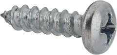 Value Collection - #12 Pan Head Phillips Sheet Metal Screw - Steel, 7/8" Length Under Head, Grade 2 - USA Tool & Supply