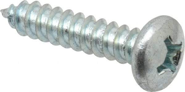 Value Collection - #12 Pan Head Phillips Sheet Metal Screw - Steel, 1" Length Under Head, Grade 2 - USA Tool & Supply