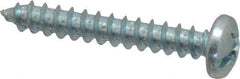 Value Collection - #12 Pan Head Phillips Sheet Metal Screw - Steel, 1-1/2" Length Under Head, Grade 2 - USA Tool & Supply