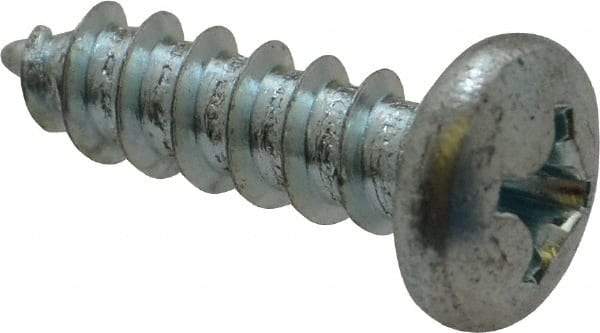 Value Collection - #14 Pan Head Phillips Sheet Metal Screw - Steel, 7/8" Length Under Head, Grade 2 - USA Tool & Supply