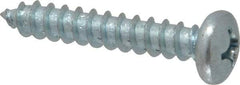 Value Collection - #14 Pan Head Phillips Sheet Metal Screw - Steel, 1-1/2" Length Under Head, Grade 2 - USA Tool & Supply
