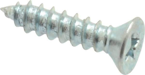 Value Collection - #4 Flat Head Phillips Sheet Metal Screw - Steel, 1/2" OAL, Grade 2 - USA Tool & Supply
