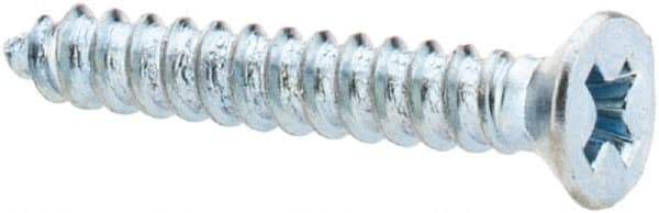 Value Collection - #4 Flat Head Phillips Sheet Metal Screw - Steel, 3/4" OAL, Grade 2 - USA Tool & Supply