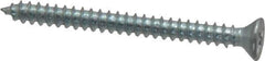 Value Collection - #6 Flat Head Phillips Sheet Metal Screw - Steel, 1-1/2" OAL, Grade 2 - USA Tool & Supply