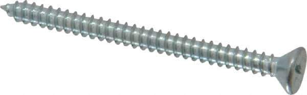 Value Collection - #6 Flat Head Phillips Sheet Metal Screw - Steel, 1-3/4" OAL, Grade 2 - USA Tool & Supply