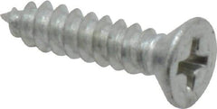 Value Collection - #8 Flat Head Phillips Sheet Metal Screw - Steel, 3/4" OAL, Grade 2 - USA Tool & Supply