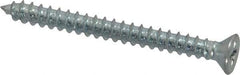 Value Collection - #8 Flat Head Phillips Sheet Metal Screw - Steel, 1-3/4" OAL, Grade 2 - USA Tool & Supply