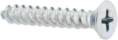Value Collection - #10 Flat Head Phillips Sheet Metal Screw - Steel, 1-1/4" OAL, Grade 2 - USA Tool & Supply
