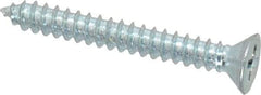 Value Collection - #10 Flat Head Phillips Sheet Metal Screw - Steel, 1-1/2" OAL, Grade 2 - USA Tool & Supply