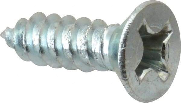 Value Collection - #12 Flat Head Phillips Sheet Metal Screw - Steel, 3/4" OAL, Grade 2 - USA Tool & Supply
