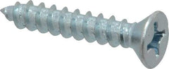 Value Collection - #12 Flat Head Phillips Sheet Metal Screw - Steel, 1-1/4" OAL, Grade 2 - USA Tool & Supply