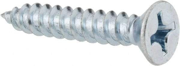 Value Collection - #14 Flat Head Phillips Sheet Metal Screw - Steel, 1-1/2" OAL, Grade 2 - USA Tool & Supply