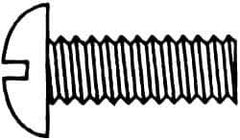 Value Collection - 5/16-18 UNC, 4-1/2" Length Under Head Slotted Drive Machine Screw - Round Head, Alloy Steel, Zinc-Plated Finish, Without Washer - USA Tool & Supply