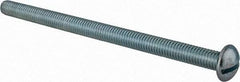 Value Collection - 3/8-16 UNC, 6" Length Under Head Slotted Drive Machine Screw - Round Head, Alloy Steel, Zinc-Plated Finish, Without Washer - USA Tool & Supply