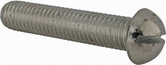 Value Collection - 1/2-13 UNC, 2-1/2" Length Under Head Slotted Drive Machine Screw - Round Head, Alloy Steel, Zinc-Plated Finish, Without Washer - USA Tool & Supply