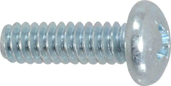 Value Collection - #10-24 UNC, 5/8" Length Under Head Phillips Drive Machine Screw - Pan Head, Grade 2 Steel, Zinc-Plated Finish, Without Washer - USA Tool & Supply
