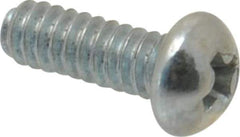 Value Collection - #4-40 UNC, 5/16" Length Under Head Phillips Drive Machine Screw - Round Head, Grade 2 Steel, Zinc-Plated Finish, Without Washer - USA Tool & Supply