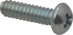 Value Collection - #4-40 UNC, 3/8" Length Under Head Phillips Drive Machine Screw - Round Head, Grade 2 Steel, Zinc-Plated Finish, Without Washer - USA Tool & Supply