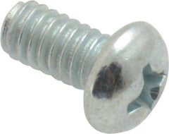 Value Collection - #8-32 UNC, 5/16" Length Under Head Phillips Drive Machine Screw - Round Head, Grade 2 Steel, Zinc-Plated Finish, Without Washer - USA Tool & Supply