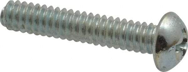 Value Collection - #10-24 UNC, 1" Length Under Head Phillips Drive Machine Screw - Round Head, Grade 2 Steel, Zinc-Plated Finish, Without Washer - USA Tool & Supply