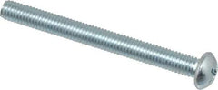Value Collection - #10-32 UNF, 2" Length Under Head Phillips Drive Machine Screw - Round Head, Grade 2 Steel, Zinc-Plated Finish, Without Washer - USA Tool & Supply