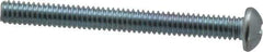 Value Collection - 1/4-20 UNC, 2-1/2" Length Under Head Phillips Drive Machine Screw - Round Head, Grade 2 Steel, Zinc-Plated Finish, Without Washer - USA Tool & Supply