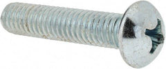 Value Collection - 5/16-18 UNC, 1-1/2" Length Under Head Phillips Drive Machine Screw - Round Head, Grade 2 Steel, Zinc-Plated Finish, Without Washer - USA Tool & Supply