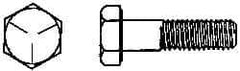 Value Collection - 2 - 4-1/2 UNC, 6" Length Under Head Hex Head Cap Screw - Partially Threaded, Grade 5 Steel, Uncoated, 3" Hex - USA Tool & Supply