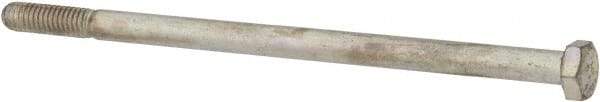 Made in USA - 5/16-18 UNC, 6" Length Under Head Hex Head Cap Screw - Partially Threaded, Grade 5 Steel, Zinc-Plated Finish, 1/2" Hex - USA Tool & Supply