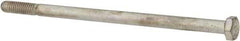Made in USA - 5/16-18 UNC, 6" Length Under Head Hex Head Cap Screw - Partially Threaded, Grade 5 Steel, Zinc-Plated Finish, 1/2" Hex - USA Tool & Supply