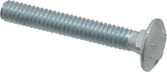 Value Collection - 1/4-20 UNC 1-3/4" Length Under Head, Standard Square Neck, Carriage Bolt - Grade 2 Steel, Zinc-Plated Finish - USA Tool & Supply