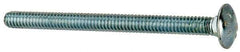 Value Collection - 1/4-20 UNC 3-1/4" Length Under Head, Standard Square Neck, Carriage Bolt - Grade 2 Steel, Zinc-Plated Finish - USA Tool & Supply