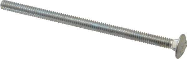 Value Collection - 1/4-20 UNC 4-1/2" Length Under Head, Standard Square Neck, Carriage Bolt - Grade 2 Steel, Zinc-Plated Finish - USA Tool & Supply