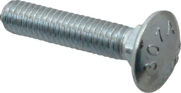 Value Collection - 5/16-18 UNC 1-1/2" Length Under Head, Standard Square Neck, Carriage Bolt - Grade 2 Steel, Zinc-Plated Finish - USA Tool & Supply