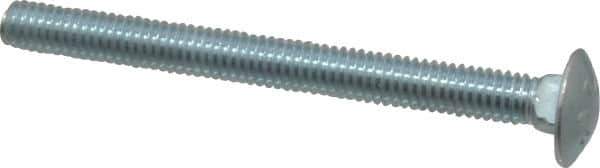 Value Collection - 5/16-18 UNC 3-1/2" Length Under Head, Standard Square Neck, Carriage Bolt - Grade 2 Steel, Zinc-Plated Finish - USA Tool & Supply