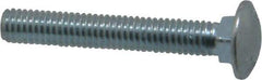 Value Collection - 3/8-16 UNC 2-1/2" Length Under Head, Standard Square Neck, Carriage Bolt - Grade 2 Steel, Zinc-Plated Finish - USA Tool & Supply