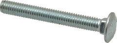 Value Collection - 3/8-16 UNC 3" Length Under Head, Standard Square Neck, Carriage Bolt - Grade 2 Steel, Zinc-Plated Finish - USA Tool & Supply