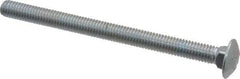 Value Collection - 3/8-16 UNC 5" Length Under Head, Standard Square Neck, Carriage Bolt - Grade 2 Steel, Zinc-Plated Finish - USA Tool & Supply