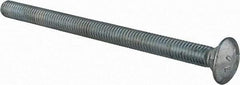 Value Collection - 3/8-16 UNC 5-1/2" Length Under Head, Standard Square Neck, Carriage Bolt - Grade 2 Steel, Zinc-Plated Finish - USA Tool & Supply