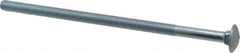 Value Collection - 3/8-16 UNC 8" Length Under Head, Standard Square Neck, Carriage Bolt - Grade 2 Steel, Zinc-Plated Finish - USA Tool & Supply