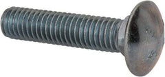 Value Collection - 7/16-14 UNC 2" Length Under Head, Standard Square Neck, Carriage Bolt - Grade 2 Steel, Zinc-Plated Finish - USA Tool & Supply