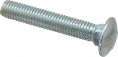 Value Collection - 1/2-13 UNC 3" Length Under Head, Standard Square Neck, Carriage Bolt - Grade 2 Steel, Zinc-Plated Finish - USA Tool & Supply